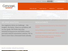 Tablet Screenshot of conceptsystemsinc.com